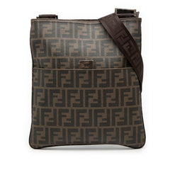 フェンディ ズッカ 斜め掛け ショルダーバッグ 7VA207 ブラウン PVC レディース FENDI 【中古】