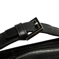 フェンディ FFロゴ ワンショルダーバッグ ハンドバッグ 15328 ブラック ナイロン レザー レディース FENDI 【中古】