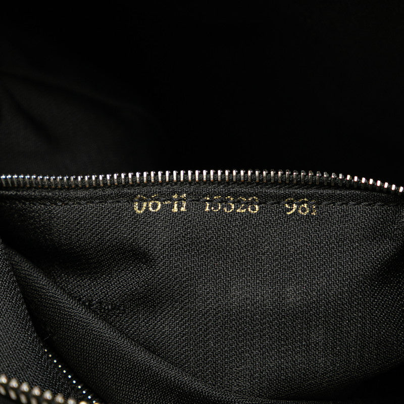 フェンディ FFロゴ ワンショルダーバッグ ハンドバッグ 15328 ブラック ナイロン レザー レディース FENDI 【中古】