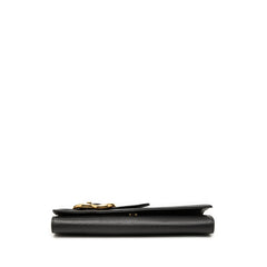 グッチ GGバックル クラッチバッグ セカンドバッグ 269964 ブラック レザー レディース GUCCI 【中古】