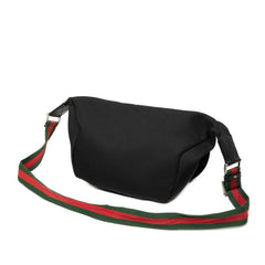 グッチ シェリーライン ボディバッグ ショルダーバッグ 斜め掛け 353409 ブラック キャンバス メンズ GUCCI 中古