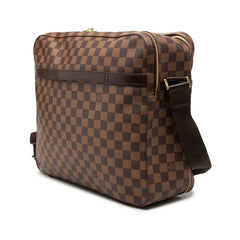 ルイ ヴィトン ダミエ ドルソドゥロ 斜め掛け ショルダーバッグ N45251 ブラウン PVC レザー レディース LOUIS VUITTON 【中古】
