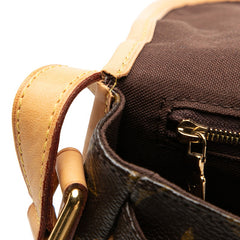 ルイ ヴィトン モノグラム メニルモンタンPM 斜め掛け ショルダーバッグ M40474 ブラウン PVC レザー レディース LOUIS VUITTON 【中古】