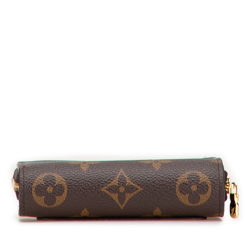 ルイ ヴィトン モノグラム ジャイアント リバース ポルトフォイユ ルー 二つ折り財布 M81461 ブラウン PVC レディース LOUIS VUITTON 【中古】