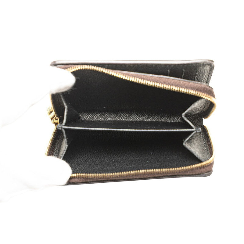 ルイ ヴィトン モノグラム ジャイアント リバース ポルトフォイユ ルー 二つ折り財布 M81461 ブラウン PVC レディース LOUIS VUITTON 【中古】