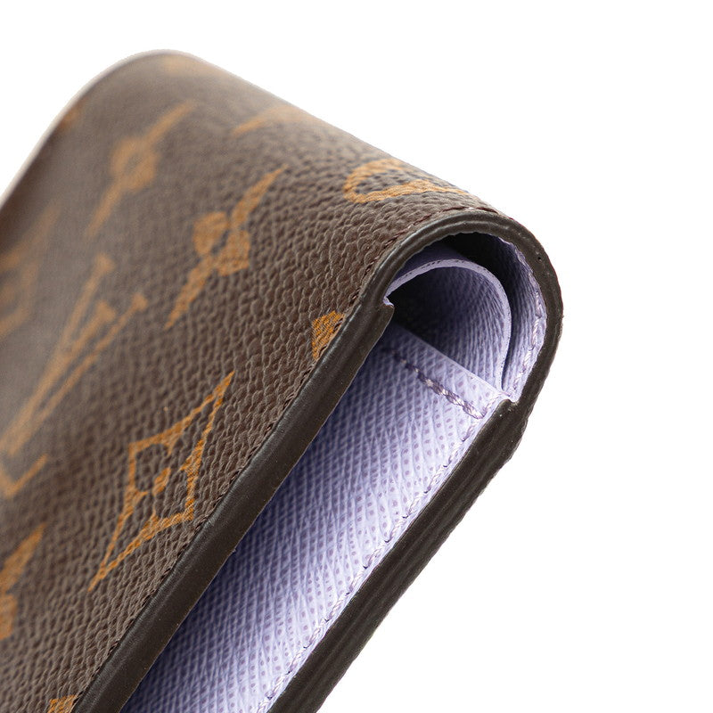 ルイ ヴィトン モノグラム ポルトフォイユ リサ 二つ折り財布 M82415 ブラウン PVC レザー レディース LOUIS VUITTON 【中古】