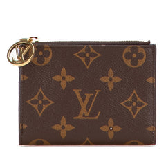 ルイ ヴィトン モノグラム ポルトフォイユ リサ 二つ折り財布 M82415 ブラウン PVC レザー レディース LOUIS VUITTON 中古