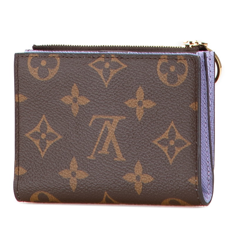 ルイ ヴィトン モノグラム ポルトフォイユ リサ 二つ折り財布 M82415 ブラウン PVC レザー レディース LOUIS VUITTON 【中古】