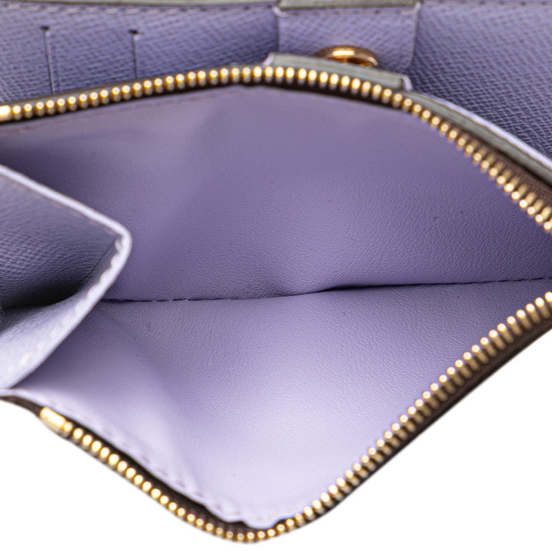 ルイ ヴィトン モノグラム ポルトフォイユ リサ 二つ折り財布 M82415 ブラウン PVC レザー レディース LOUIS VUITTON 【中古】
