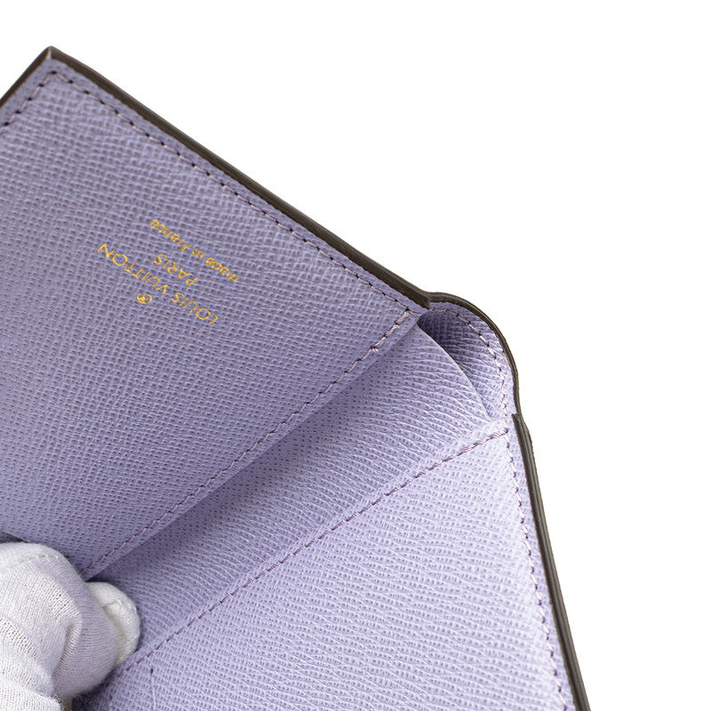 ルイ ヴィトン モノグラム ポルトフォイユ リサ 二つ折り財布 M82415 ブラウン PVC レザー レディース LOUIS VUITTON 【中古】