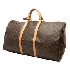 ルイ ヴィトン モノグラム キーポル バンドリエール60 ボストンバッグ M41412 ブラウン PVC レザー レディース LOUIS VUITTON 中古