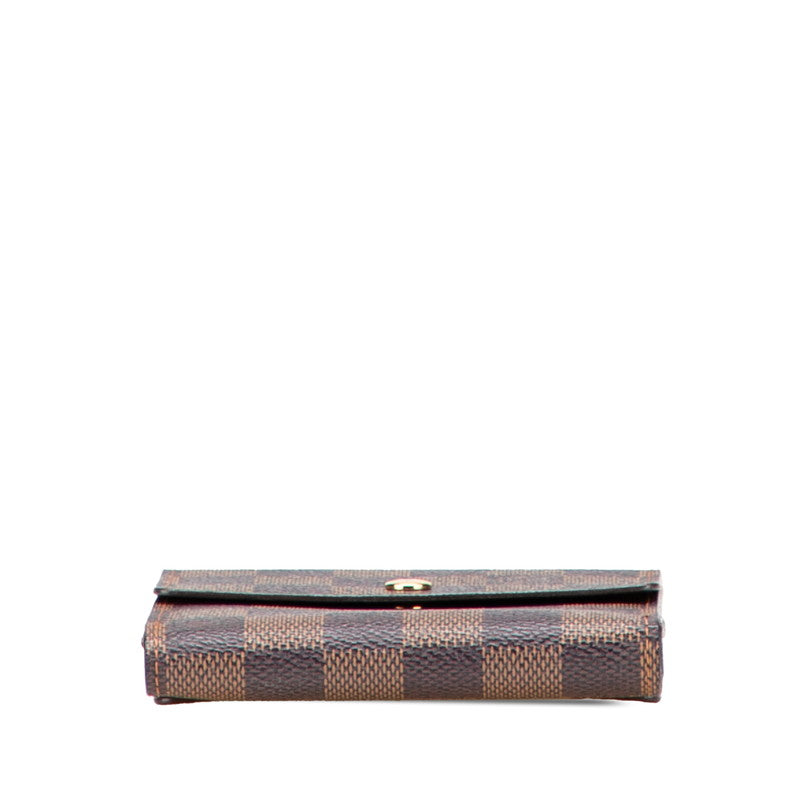 ルイ ヴィトン ダミエ ポルトフォイユ エリーズ 二つ折り財布 N61654 ブラウン PVC レザー レディース LOUIS VUITTON 【中古】