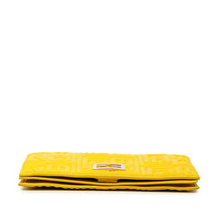 フェンディ マテラッセ チェーンショルダー付き 長財布 AY83925 イエロー レザー レディース FENDI 中古