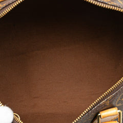 ルイ ヴィトン モノグラム スピーディ30 ハンドバッグ ミニボストンバッグ M41526 ブラウン PVC レザー レディース LOUIS VUITTON 【中古】