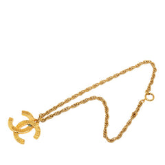 シャネル ヴィンテージ ココマーク チェーン ネックレス ゴールド メッキ レディース CHANEL 中古
