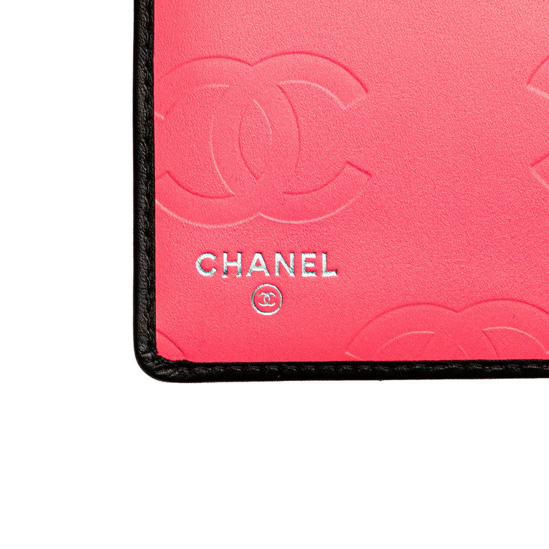 シャネル カンボンライン ココマーク 長財布 ブラック ラムスキン レディース CHANEL 【中古】
