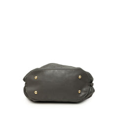 ルイ ヴィトン モノグラム マヒナ L ハンドバッグ トートバッグ M93441 アントラシット グレー レザー レディース LOUIS VUITTON 中古
