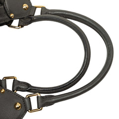 ルイ ヴィトン モノグラム マヒナ L ハンドバッグ トートバッグ M93441 アントラシット グレー レザー レディース LOUIS VUITTON 中古