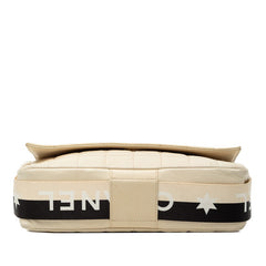シャネル チョコバー 斜め掛け ショルダーバッグ A16735 ベージュ ブラック レザー レディース CHANEL 【中古】