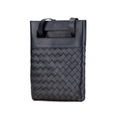 ボッテガヴェネタ イントレチャート ショルダーバッグ ブラック レザー レディース BOTTEGAVENETA 【中古】