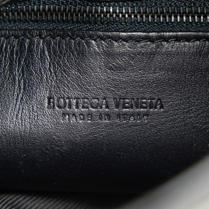 ボッテガヴェネタ イントレチャート ショルダーバッグ ブラック レザー レディース BOTTEGAVENETA 【中古】