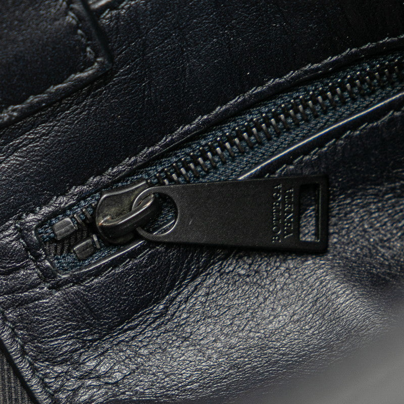 ボッテガヴェネタ イントレチャート ショルダーバッグ ブラック レザー レディース BOTTEGAVENETA 【中古】