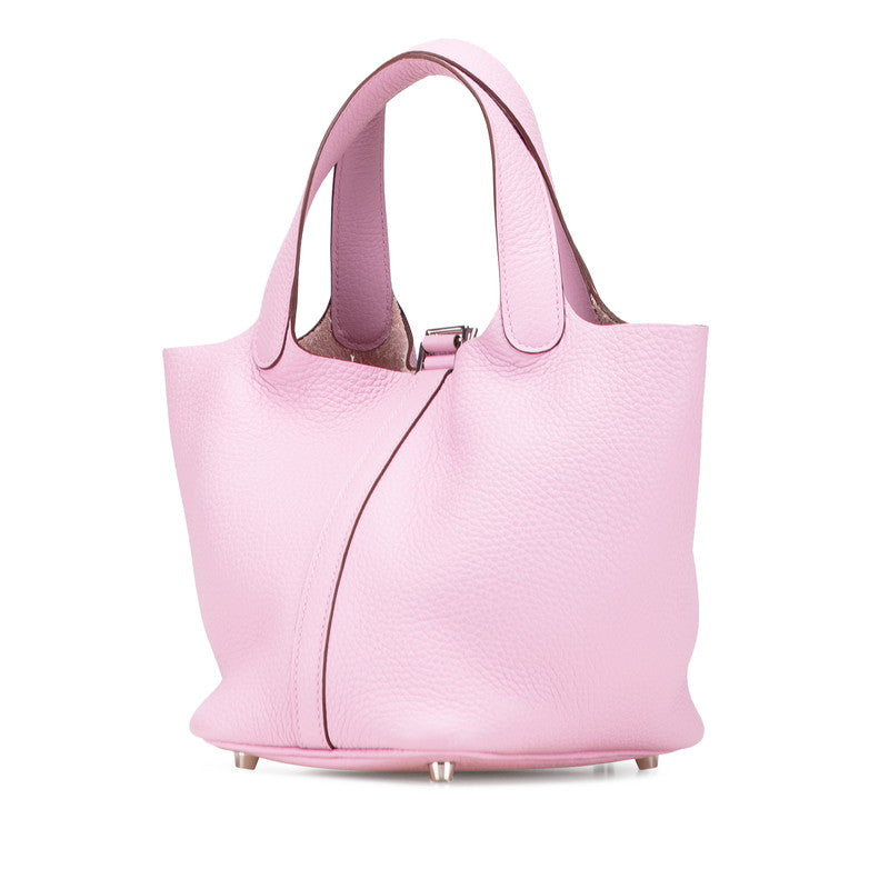 エルメス ピコタンロックPM ハンドバッグ モーヴシルベストル ピンク トリヨンクレマンス レディース HERMES 【中古】
