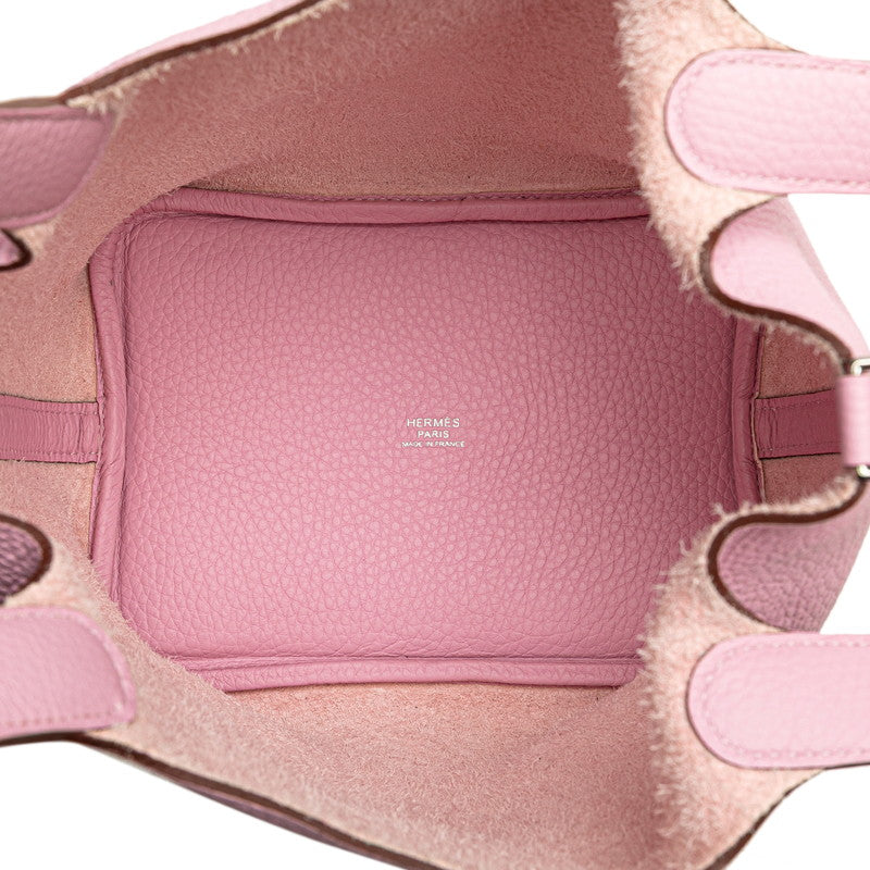 エルメス ピコタンロックPM ハンドバッグ モーヴシルベストル ピンク トリヨンクレマンス レディース HERMES 【中古】