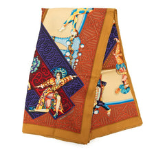エルメス カレ90 LES BALLETS RUSSES ロシア バレエ スカーフ マルチカラー シルク レディース HERMES 中古