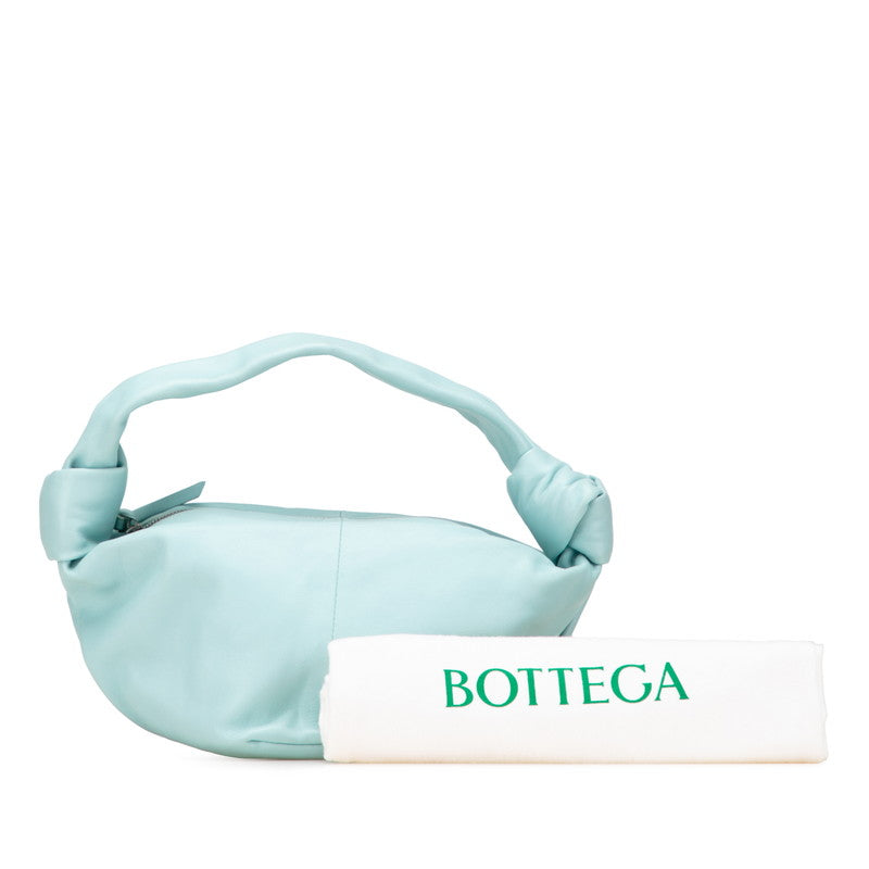 ボッテガヴェネタ ダブルノット ハンドバッグ ワンショルダーバッグ ライトブルー レザー レディース BOTTEGAVENETA 【中古】