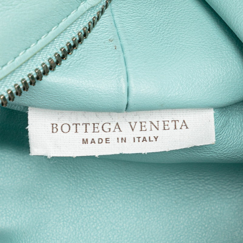 ボッテガヴェネタ ダブルノット ハンドバッグ ワンショルダーバッグ ライトブルー レザー レディース BOTTEGAVENETA 【中古】