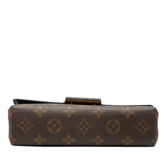 ルイ ヴィトン モノグラム ポシェット LV テルマ チェーン ハンドバッグ ショルダーバッグ M44916 ブラウン ブラック レザー PVC レディース LOUIS VUITTON 【中古】