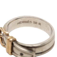 エルメス サンチュール ベルトモチーフ リング 指輪 #50 SV925 シルバー レディース HERMES 中古