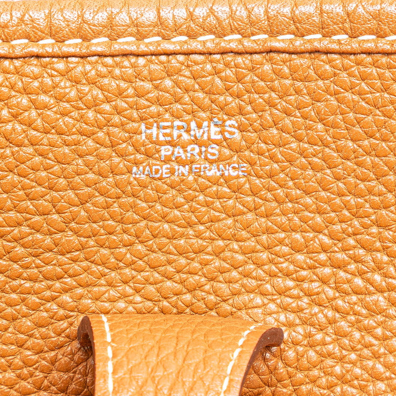 エルメス エヴリン トロワ PM 斜め掛け ショルダーバッグ ブラウン ゴールド トリヨンクレマンス レディース HERMES 【中古】