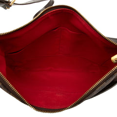 ルイ ヴィトン ダミエ ブルームズベリPM 斜め掛け ショルダーバッグ N42251 ブラウン PVC レザー レディース LOUIS VUITTON 【中古】