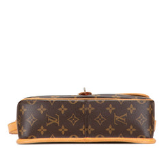 ルイ ヴィトン モノグラム ソローニュ 斜め掛け ショルダーバッグ M42250 ブラウン PVC レザー レディース LOUIS VUITTON 【中古】