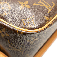 ルイ ヴィトン モノグラム ソローニュ 斜め掛け ショルダーバッグ M42250 ブラウン PVC レザー レディース LOUIS VUITTON 【中古】