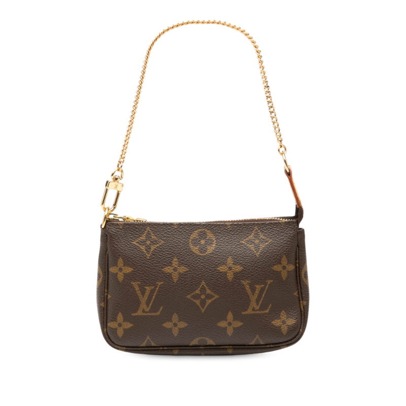 ルイ ヴィトン モノグラム アクセソワール ポーチ ミニハンドバッグ M58009 ブラウン PVC レザー レディース LOUIS VUITTON 【中古】
