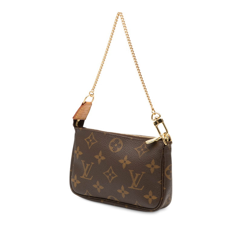 ルイ ヴィトン モノグラム アクセソワール ポーチ ミニハンドバッグ M58009 ブラウン PVC レザー レディース LOUIS VUITTON 【中古】