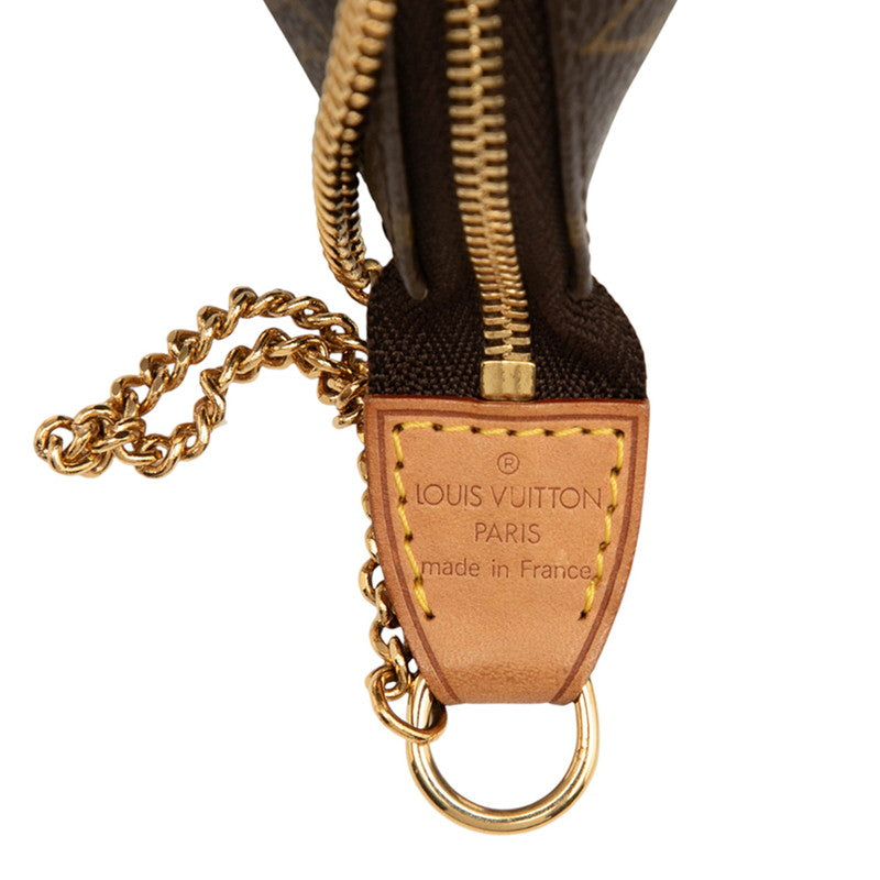 ルイ ヴィトン モノグラム アクセソワール ポーチ ミニハンドバッグ M58009 ブラウン PVC レザー レディース LOUIS VUITTON 【中古】