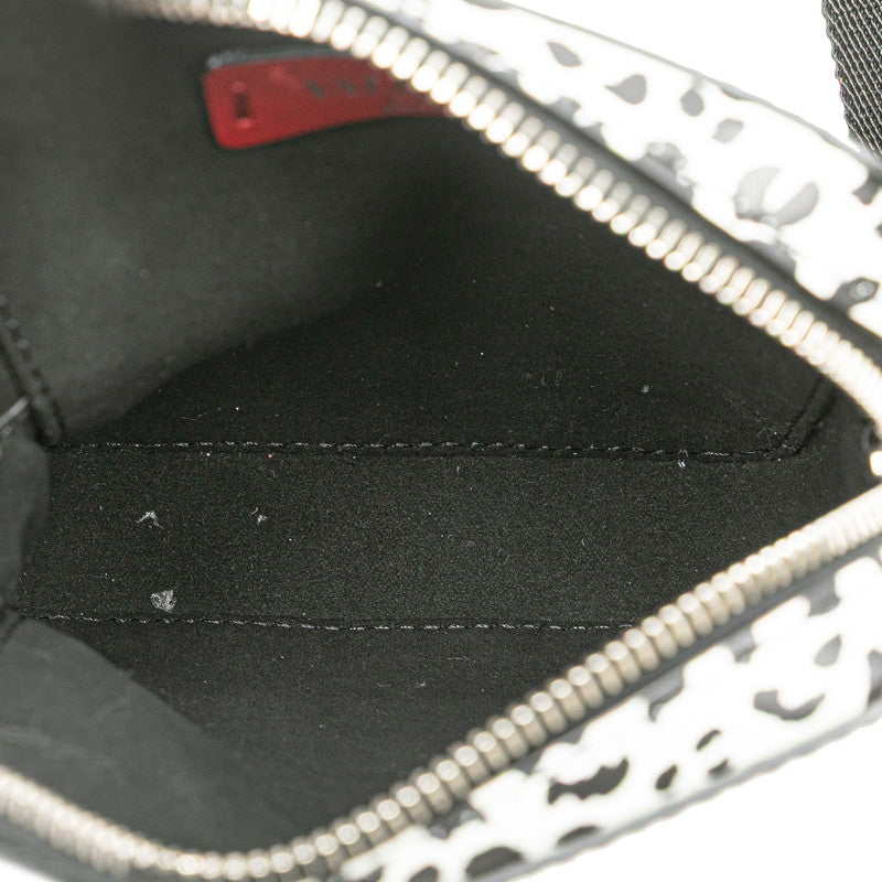 ヴァレンティノ ダルメシアン 斜め掛け ショルダーバッグ ホワイト ブラック レザー レディース VALENTINO 【中古】