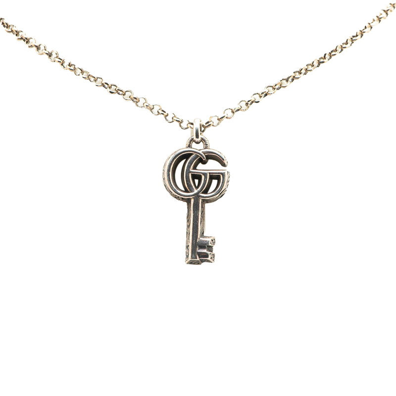 グッチ ダブルG キー ネックレス SV925 シルバー メンズ GUCCI 【中古】