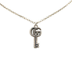 グッチ ダブルG キー ネックレス SV925 シルバー メンズ GUCCI 【中古】