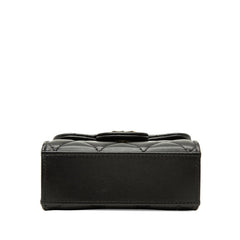 シャネル ココマーク ミニマトラッセ チェーン ショルダーバッグ AP2682 ブラック ゴールド ラムスキン レディース CHANEL 中古