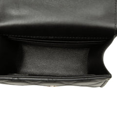 シャネル ココマーク ミニマトラッセ チェーン ショルダーバッグ AP2682 ブラック ゴールド ラムスキン レディース CHANEL 中古
