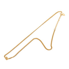 ディオール ロゴ ネックレス ゴールド メッキ レディース Dior 【中古】