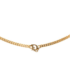 ディオール ロゴ ネックレス ゴールド メッキ レディース Dior 【中古】