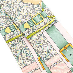 エルメス ツイリー GRAND MANEGE 大調教術 スカーフ ライトピンク マルチカラー シルク レディース HERMES 【中古】