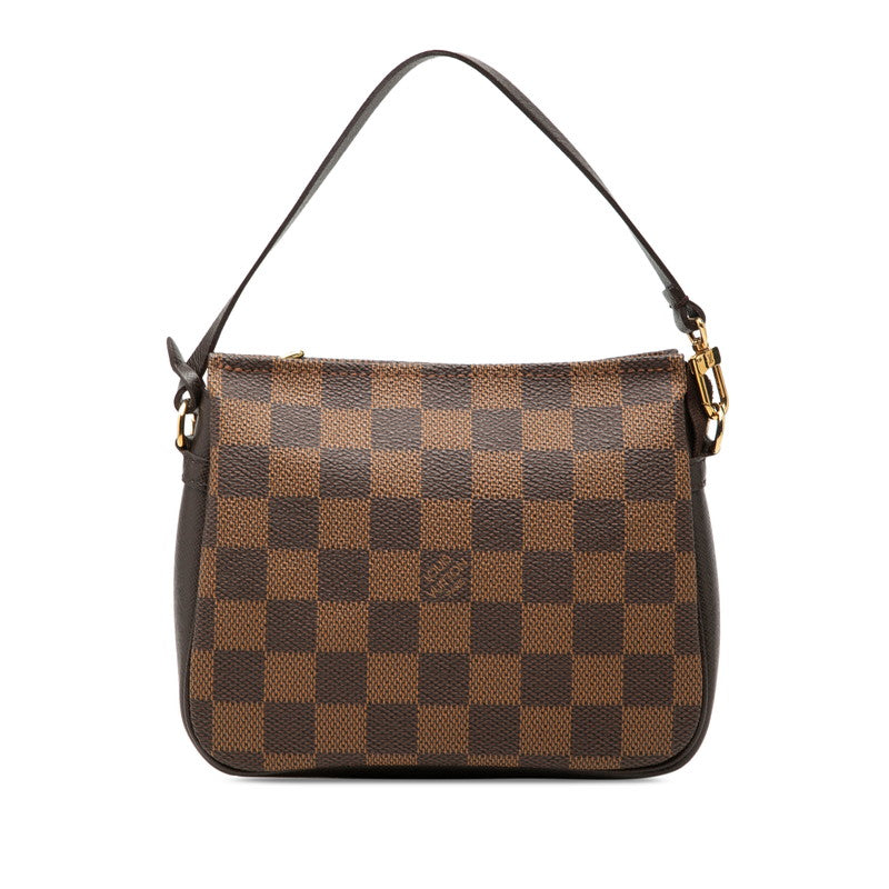 ルイ ヴィトン ダミエ トゥルース メイクアップ アクセサリーポーチ ハンドバッグ N51982 ブラウン PVC レザー レディース LOUIS VUITTON 【中古】