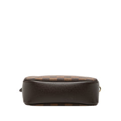 ルイ ヴィトン ダミエ トゥルース メイクアップ アクセサリーポーチ ハンドバッグ N51982 ブラウン PVC レザー レディース LOUIS VUITTON 【中古】